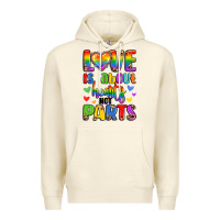 Sandshell love is about hearts not parts Premium Hoodie - LillyAllenDesigns