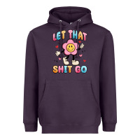 Plum let that shit go Heavyweight Hoodie - MaliasSmallBusiness