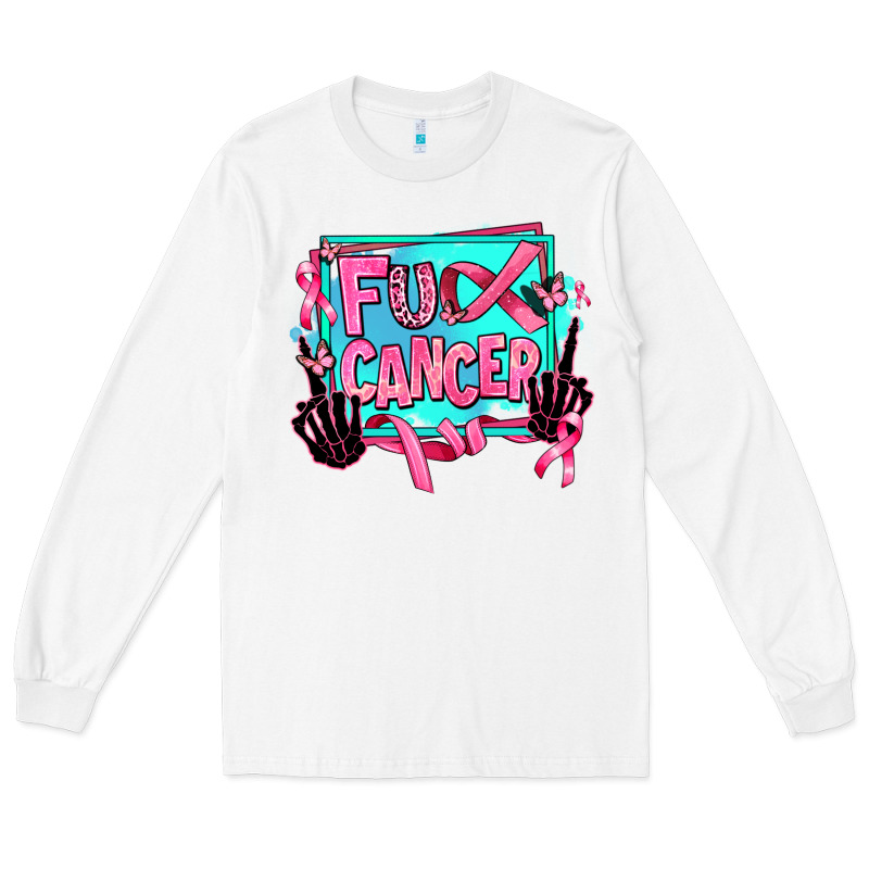 Fuck Cancer Long Sleeve Tee by AdoDesignShop | Teevron