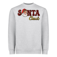 Heather Grey santa claus Heavyweight Sweatshirt - RanaPortraitStore