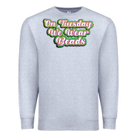 Heather Grey on tuesday we wear beads Premium Sweatshirt - MaliasSmallBusiness