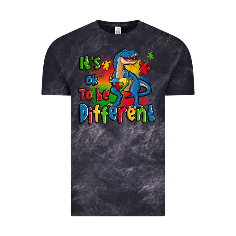 It's Ok To Be Different Autism Trex Vintage Tee by Zillion Design Studio | Teevron