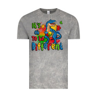 Cloud Rock it's ok to be different autism trex Vintage Tee - Zillion Design Studio