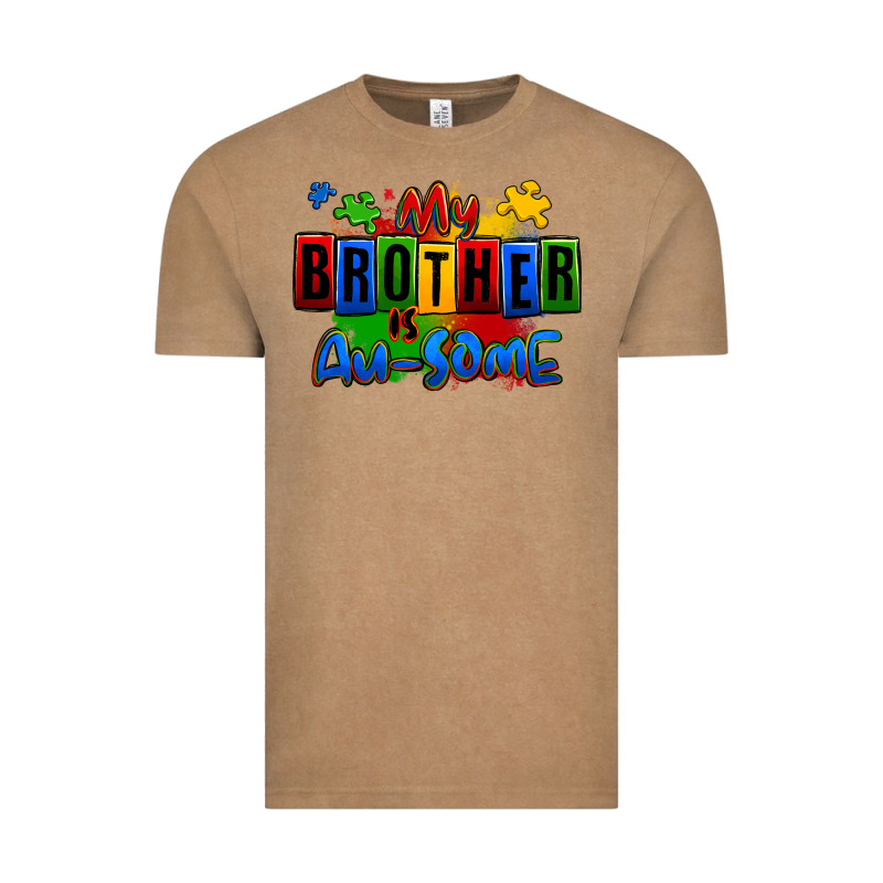 My Brother Is Ausome Autism Vintage Tee by Zillion Design Studio | Teevron