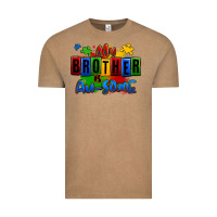 Vintage Coffee my brother is ausome autism Vintage Tee - Zillion Design Studio