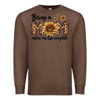 Chestnut being a mom makes my life complete Premium Sweatshirt - MaliasSmallBusiness