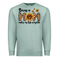 Seafoam being a mom makes my life complete Premium Sweatshirt - MaliasSmallBusiness
