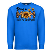 True Royal being a mom makes my life complete Premium Sweatshirt - MaliasSmallBusiness