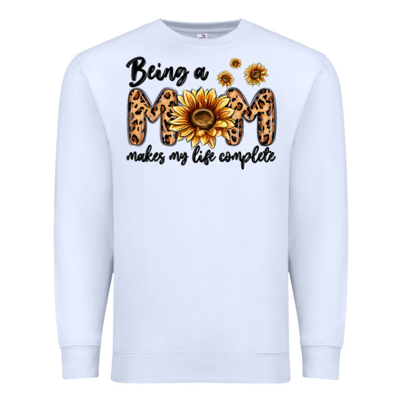 Being A Mom Makes My Life Complete Premium Sweatshirt by MaliasSmallBusiness | Teevron