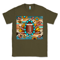 Army Green football cowhide sunflower Classic Tee - JahusDesignShop
