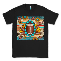Black football cowhide sunflower Classic Tee - JahusDesignShop