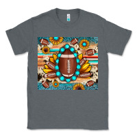 Charcoal Heather football cowhide sunflower Classic Tee - JahusDesignShop