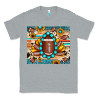 Heather Grey football cowhide sunflower Classic Tee - JahusDesignShop