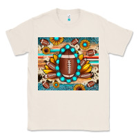 Natural football cowhide sunflower Classic Tee - JahusDesignShop