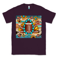 Plum football cowhide sunflower Classic Tee - JahusDesignShop