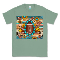 Sage football cowhide sunflower Classic Tee - JahusDesignShop