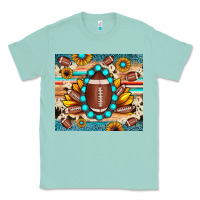 Seafoam football cowhide sunflower Classic Tee - JahusDesignShop