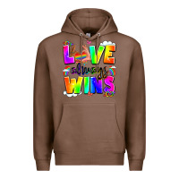 Chestnut love always wins Premium Hoodie - LillyAllenDesigns