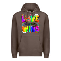 Coffee love always wins Premium Hoodie - LillyAllenDesigns