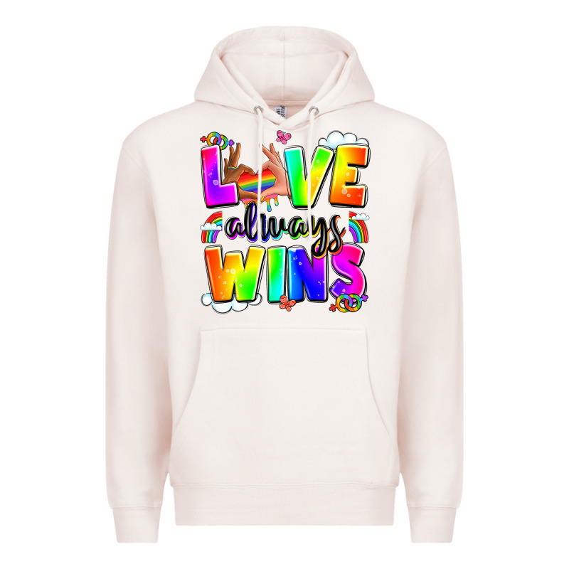 Love Always Wins Premium Hoodie by LillyAllenDesigns | Teevron