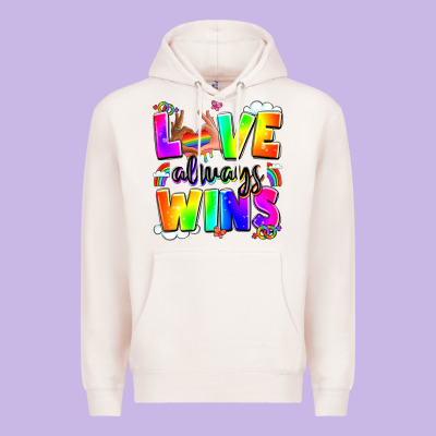 Love Always Wins Premium Hoodie Designed By Lillyallendesigns