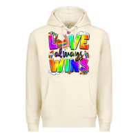 Sandshell love always wins Premium Hoodie - LillyAllenDesigns