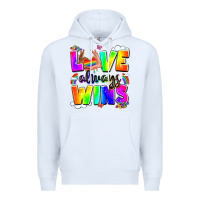 White love always wins Premium Hoodie - LillyAllenDesigns