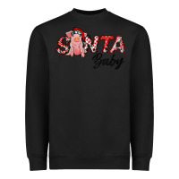 Black santa baby Heavyweight Sweatshirt - RanaPortraitStore