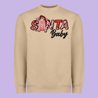 Santa Baby Heavyweight Sweatshirt Designed By Ranaportraitstore