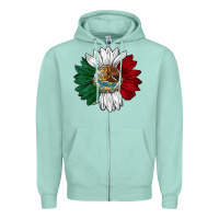 Seafoam mexico sunflower Zipper Hoodie - AdoDesignShop
