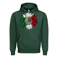 Mexico Sunflower Zipper Hoodie | Teevron