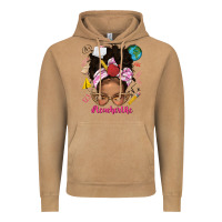 Vintage Camel afro messy bun teacherlife Vintage Hoodie - texasbilliewilder