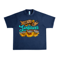 Navy she's a sunflower beautiful fierce free Urban Heavy Tee - HRA Design Shop