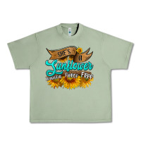 Oil Green she's a sunflower beautiful fierce free Urban Heavy Tee - HRA Design Shop