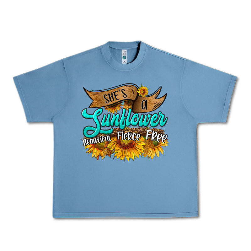 She's A Sunflower Beautiful Fierce Free Urban Heavy Tee by HRA Design Shop | Teevron