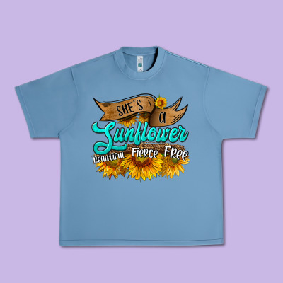 She's A Sunflower Beautiful Fierce Free Urban Heavy Tee Designed By Hra Design Shop