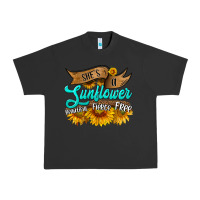 Pigment Black she's a sunflower beautiful fierce free Urban Heavy Tee - HRA Design Shop