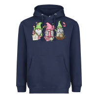 Navy spring gnomes Heavyweight Hoodie - MaliasSmallBusiness