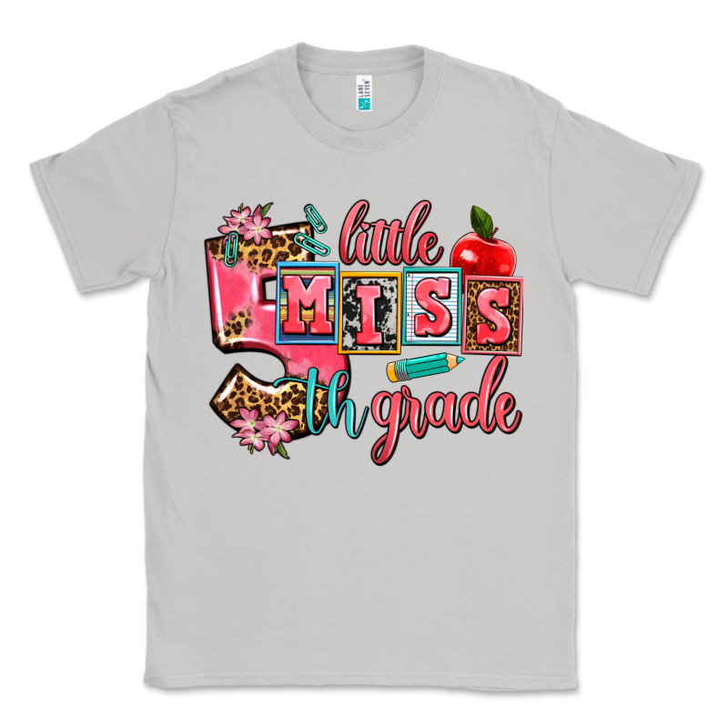 Little Miss 5 Th Grade Classic Tee by AdoDesignShop | Teevron