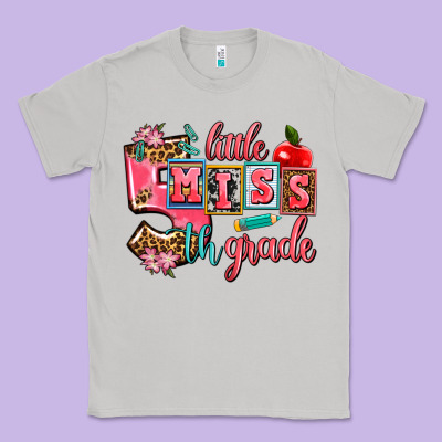 Little Miss 5 Th Grade Classic Tee Designed By Adodesignshop