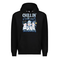 Black chillin  with my sowmies Premium Hoodie - AdoDesignShop