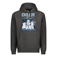 Charcoal Heather chillin  with my sowmies Premium Hoodie - AdoDesignShop