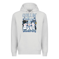 Dove Grey chillin  with my sowmies Premium Hoodie - AdoDesignShop