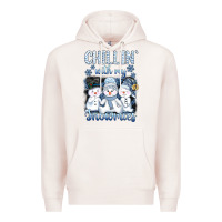 Pale Pink chillin  with my sowmies Premium Hoodie - AdoDesignShop
