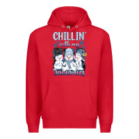 Red chillin  with my sowmies Premium Hoodie - AdoDesignShop