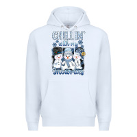 White chillin  with my sowmies Premium Hoodie - AdoDesignShop