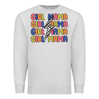Dove Grey girl mama lightning bolt Premium Sweatshirt - MaliasSmallBusiness