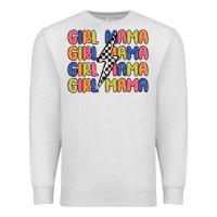 Oatmeal Heather girl mama lightning bolt Premium Sweatshirt - MaliasSmallBusiness