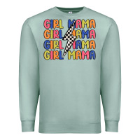 Seafoam girl mama lightning bolt Premium Sweatshirt - MaliasSmallBusiness