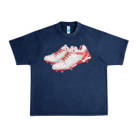 Navy red cleats fa element Urban Heavy Tee - FaDigitalArtStudio